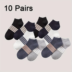 10 Pairs Breathable Sport Socks for Men and Women, Quick Drying, Anti-odor