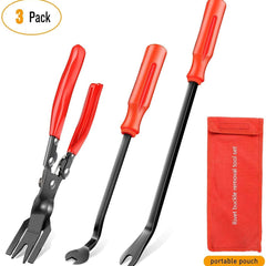 Clip Pliers Set & Fastener Remover 3 Pcs Car Upholstery Clip Removal Tool