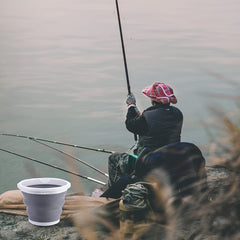 1pc Foldable Fishing Barrel 5L 1 32gal Collapsible Bucket