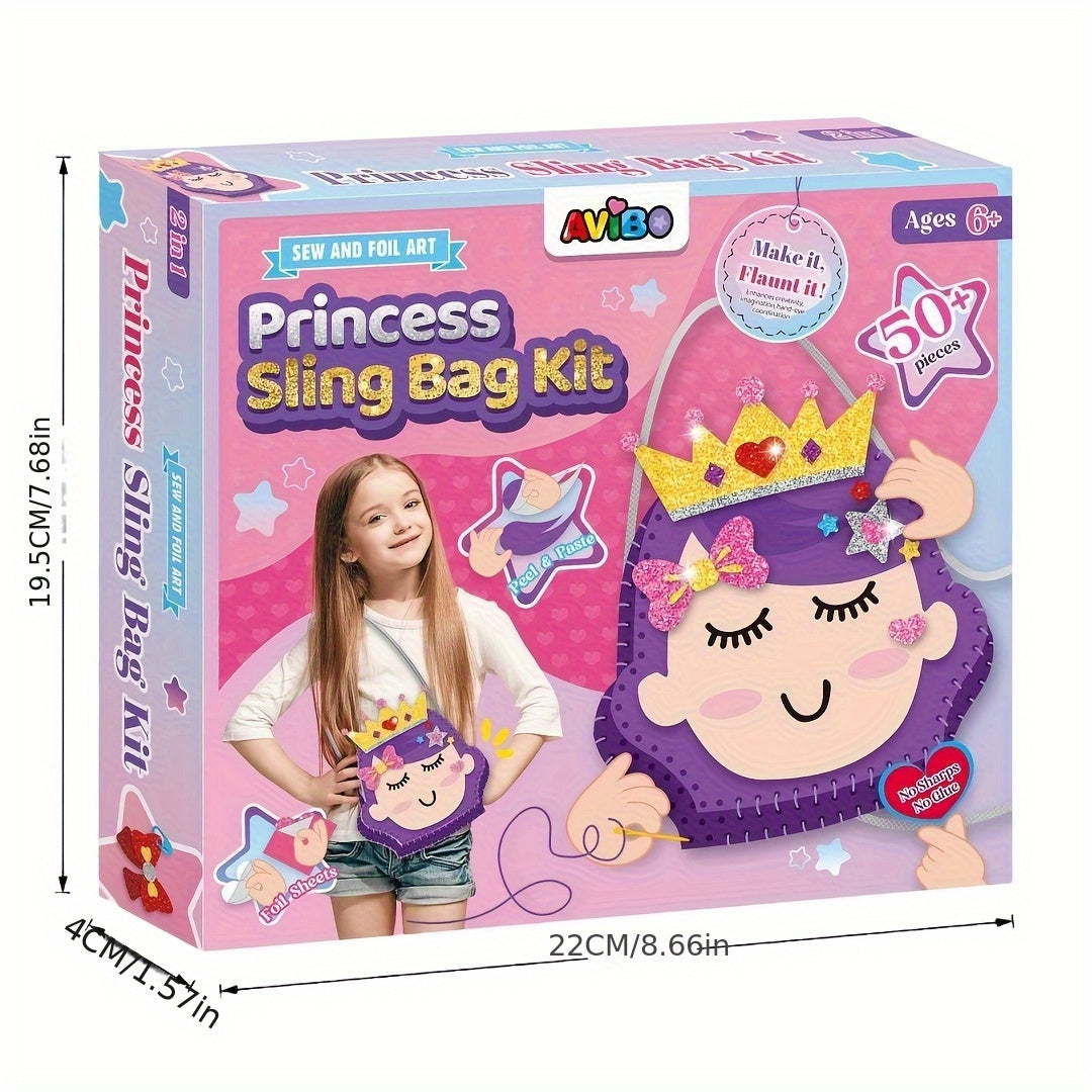 Fabric Felt Bag DIY Craft Kit Parent Child Sewing Toy Girl's Crossbody Bag