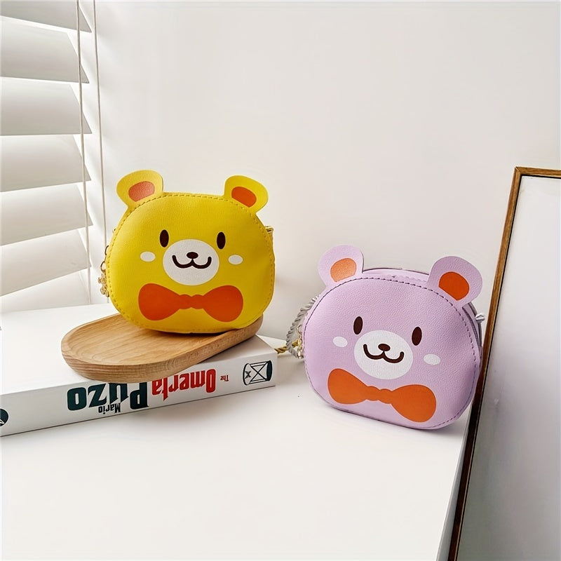 Girls Cartoon Bear Pattern Mini Shoulder Bag