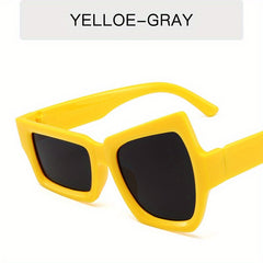 Y2K Irregular Frame Sunglasses for Women Men Hiphop UV400