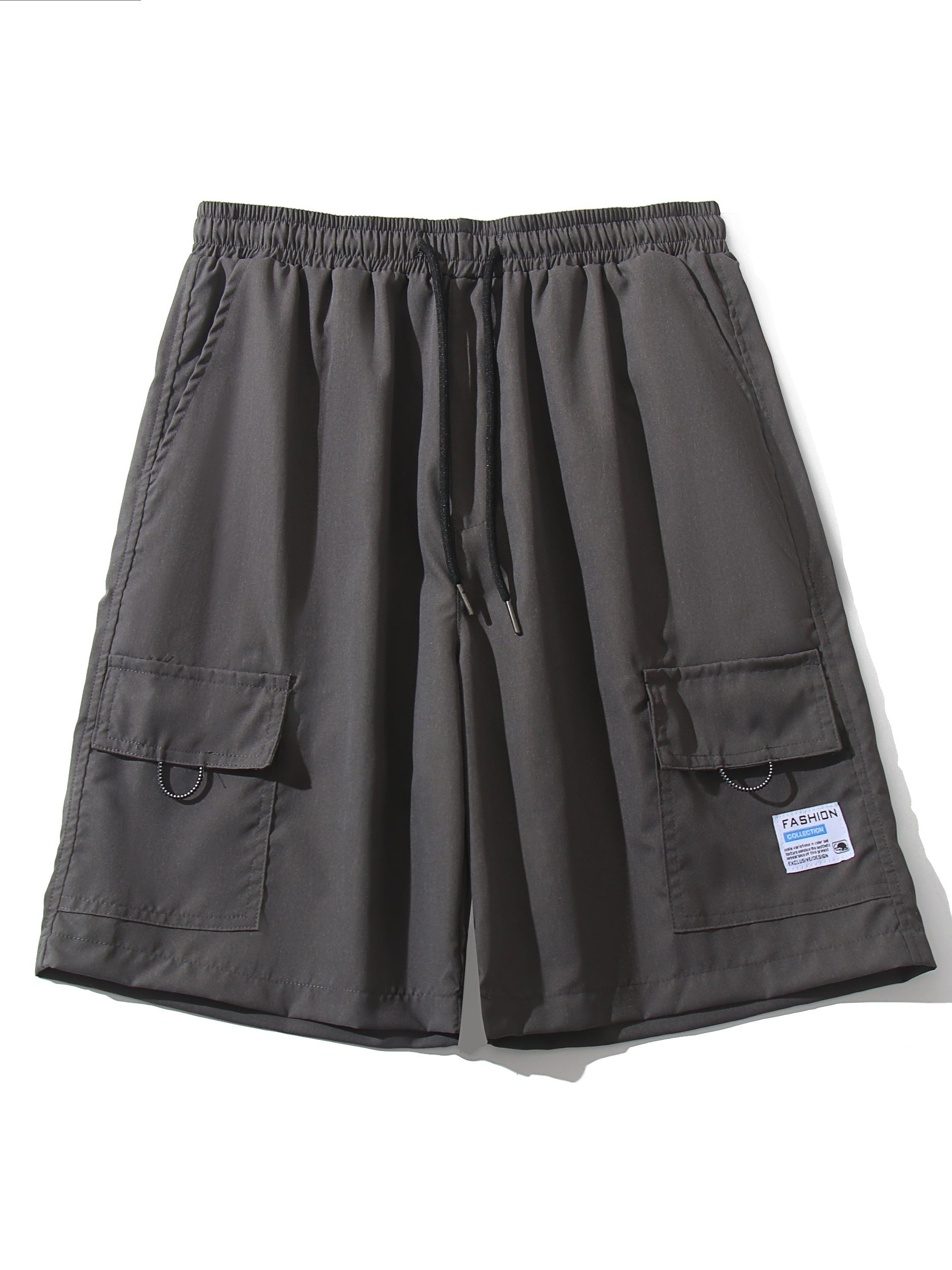 Men's Drawstring Flap Pocket Shorts Summer Clothing