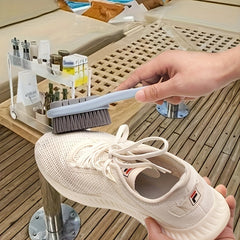 3pcs Silicone Shoe Brush Long Handle Cleaning Tools