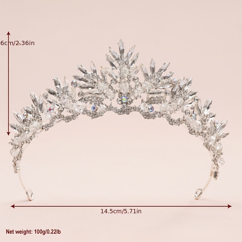 Baroque Crystal Crop Head Jewelry Headband Women's Hair Accessories