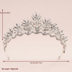 Baroque Crystal Crop Head Jewelry Headband Women's Hair Accessories