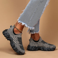 Breathable Flying Woven Slip On Casual Shoes