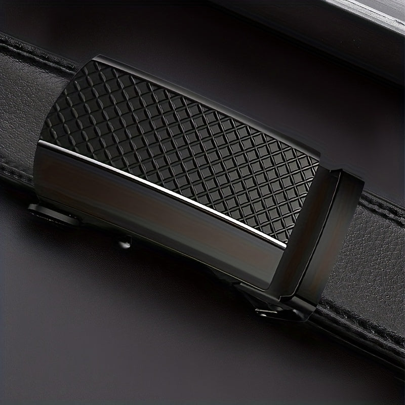 Men's PU Leather Business Casual Automatic Buckle Belt