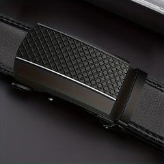 Men's PU Leather Business Casual Automatic Buckle Belt
