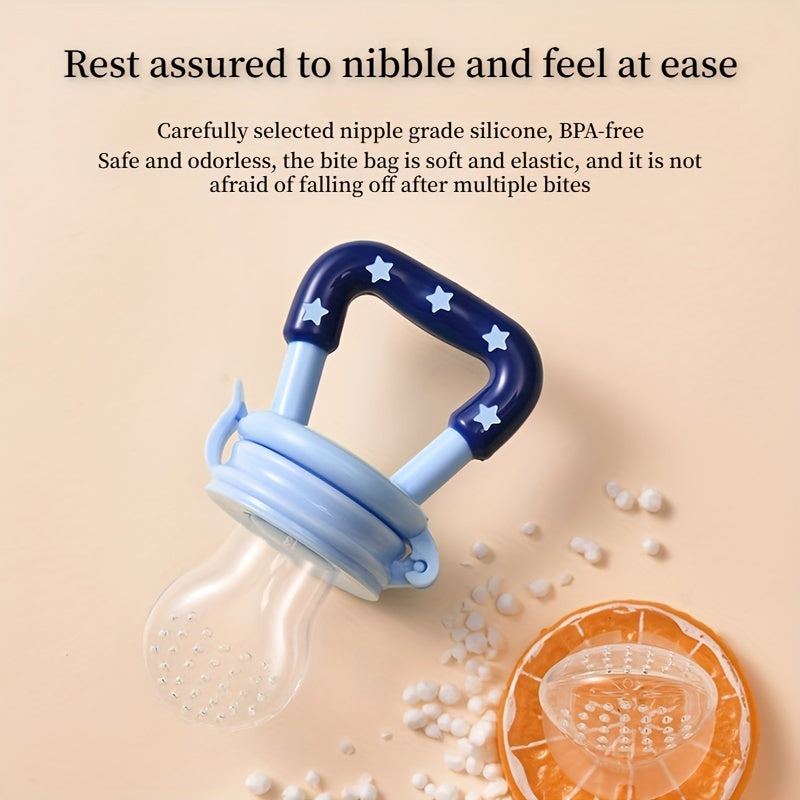 3pcs Newborn Food Feeder Spoon Silicone Pacifier Fruit Feeder