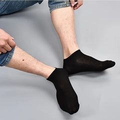 Teenager's Solid Liner Anklet Socks 10 Pairs Cotton Blend Soft Non Slip Socks