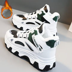 Women's Winter Plush High Sports Sneakers Waterproof
