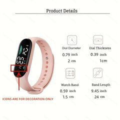 LED Electronic Watch Students Sports Bracelet Watch