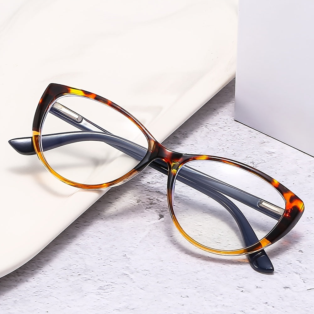 Leopard Cat Eye Reading Glasses for Women