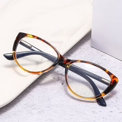 Leopard Cat Eye Reading Glasses for Women