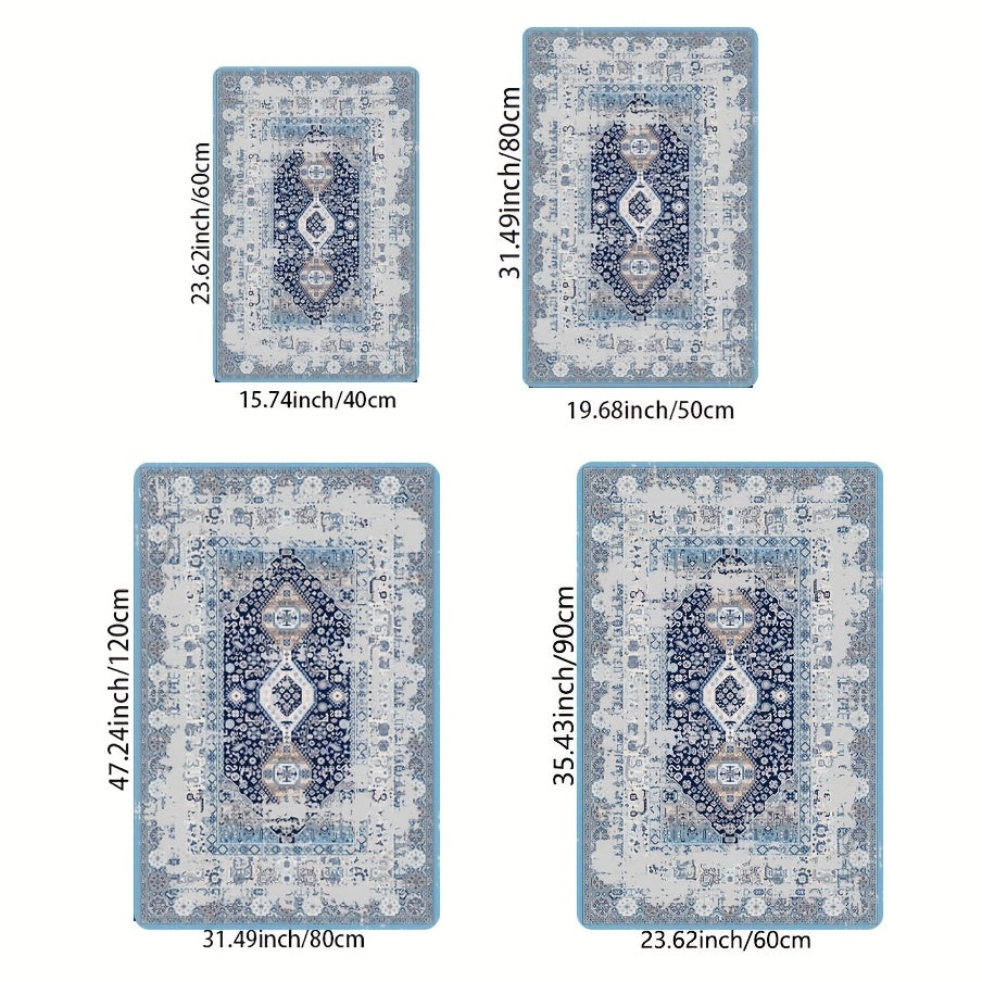 Vintage Boho Area Rugs Persian Floor Mat for Living Room Bedroom Kitchen Rug