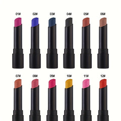 12 Matte Lipstick Set Waterproof and Long-Lasting for Makeup Parties