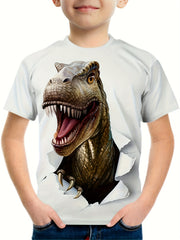 Boys' Dinosaur 3D Print Casual T-shirt