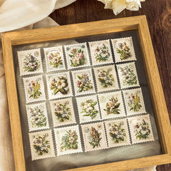 45pcs Romantic Retro Flower Diary DIY Decoration Sealing Stickers