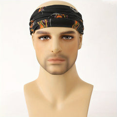 Men's Outdoor Printed Neck Scarf