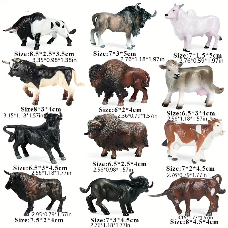 Realistic Calf Toy Model Set - Birthday Halloween Christmas Gift