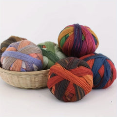 Rainbow Gradient Wool Thread for Crocheting and Knitting
