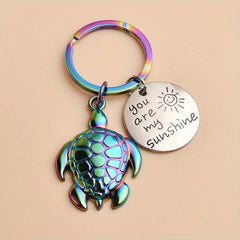 Turtle Keychain for Men - Creative Gift