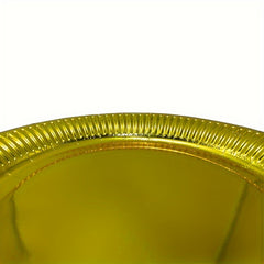 20pcs Golden Paper Dinner Plates Party Supplies Christmas Halloween Gift
