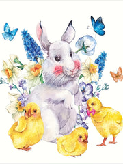 Girls 3D Bunny & Chick Short Sleeve T-shirt Summer Clothes Sports