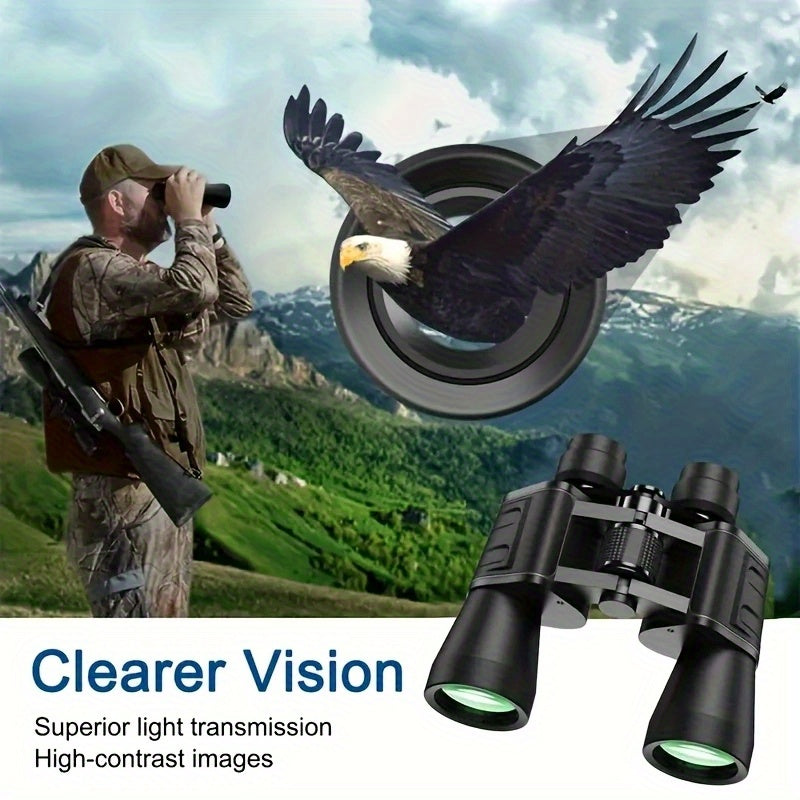 10x50 HD Binoculars with Green Illuminated Reticle & Case
