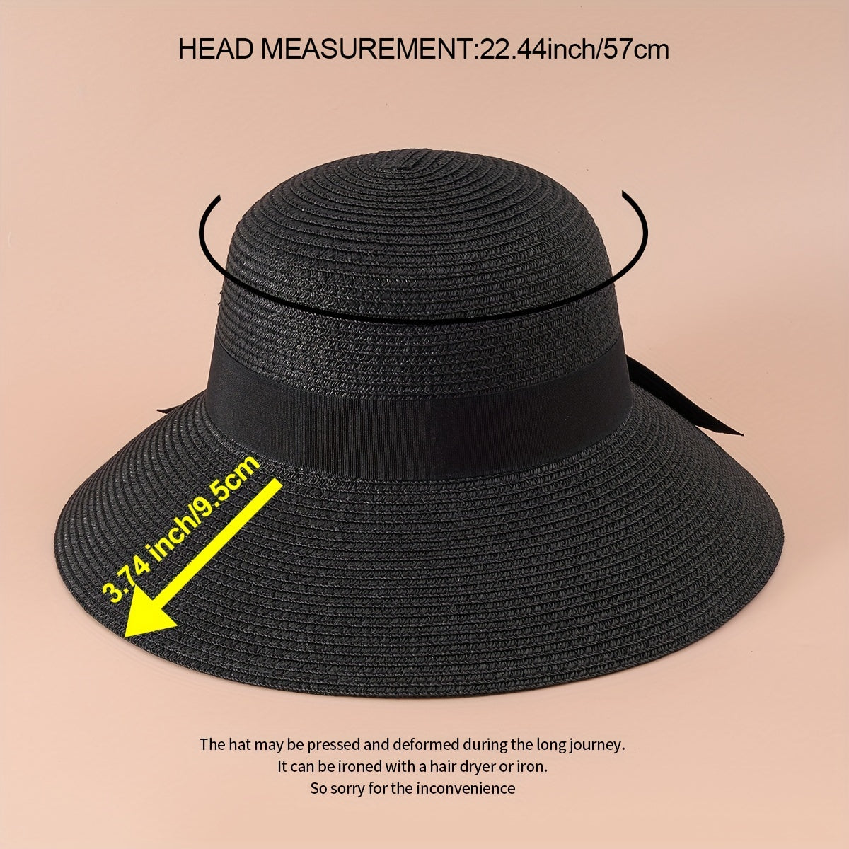 Wide Brim Floppy Sun Hat UV Protection Straw Hats For Summer
