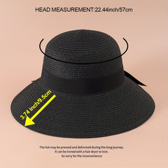 Wide Brim Floppy Sun Hat UV Protection Straw Hats For Summer