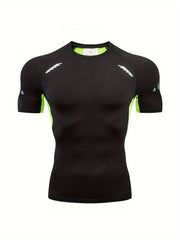 Men's Short Sleeve Compression Shirt Moisture Wicking Baselayer