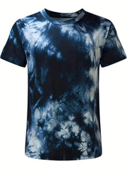 Crown K Print Tie Dye T Shirt for Men