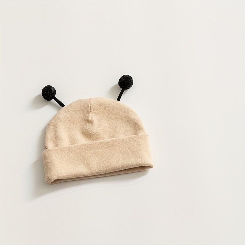 Newborn Photography Props Soft Beanie Hat with Bee Trigger