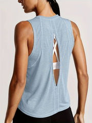 Breathable Split Backless Tank Top for Women