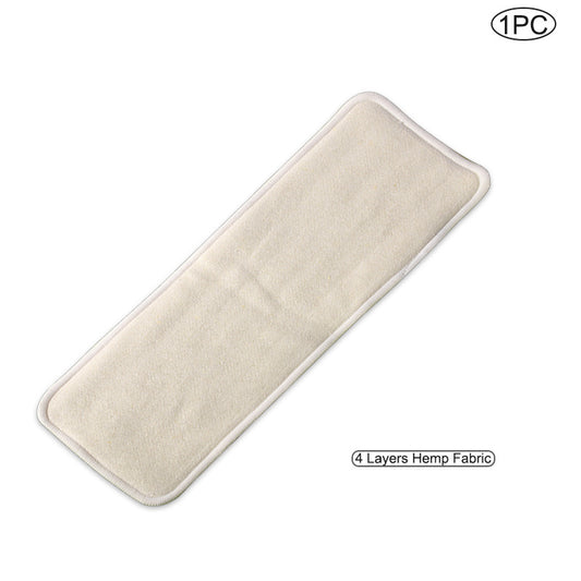 4 Layers Hemp Fabric Nappy Inserts for Baby Cloth Diaper