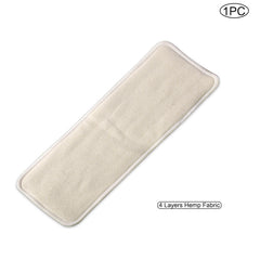 4 Layers Hemp Fabric Nappy Inserts for Baby Cloth Diaper