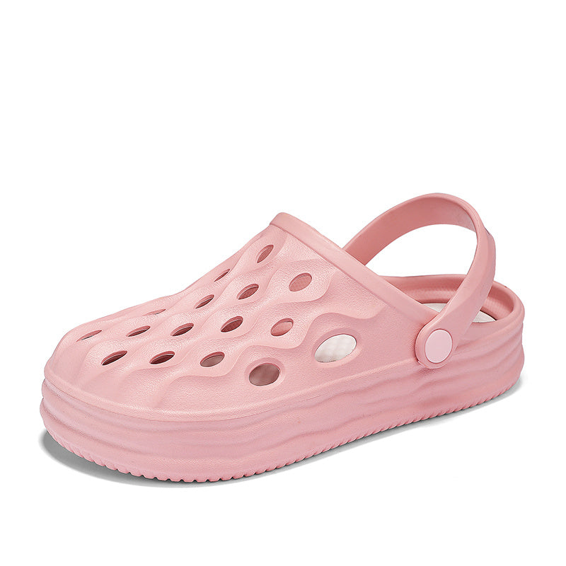 Women's Platform Garden Clogs Lightweight Solid Closed Toe Sandals