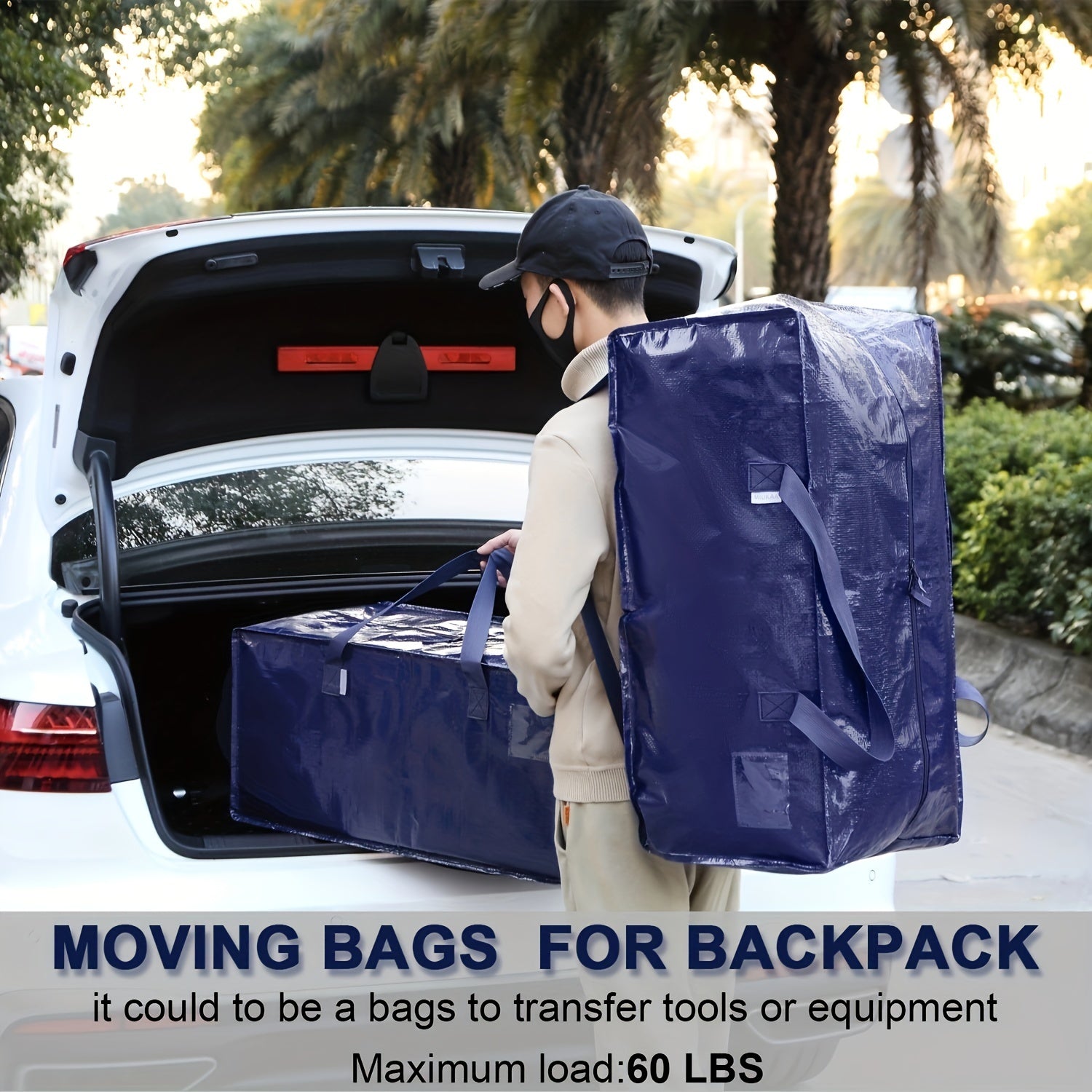 Foldable XL Moving Bag Solid Storage Bag