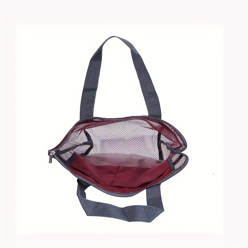 Waterproof Outdoor Toiletry Storage Mesh Bag for Traveling