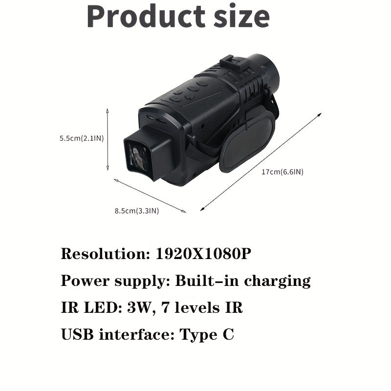 Night Vision Device 1080P HD 5X Digital Zoom Telescope