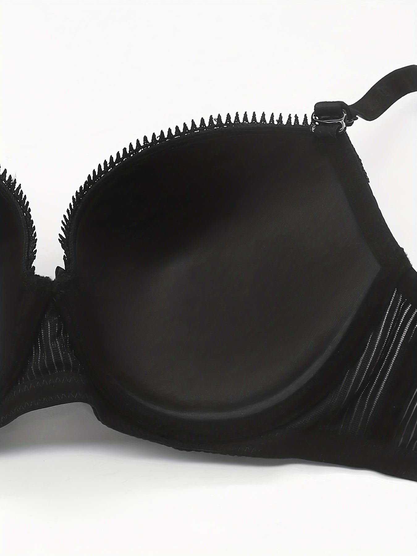 Contrast Lace Push Up Bra Bow Tie Lingerie