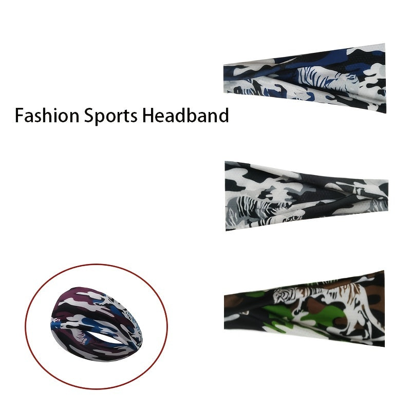 Men's Camouflage Sports Hairband for Outdoor Activities