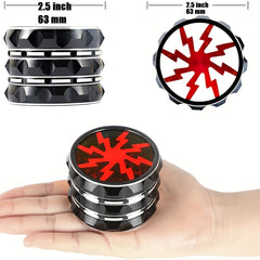 6.35cm Spice Grinder Top Transparent Red Green Pink Purple