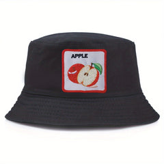 Fruit Embroidery Bucket Hat for Men Women