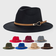 Monochrome Belt Accessory Jazz Hat