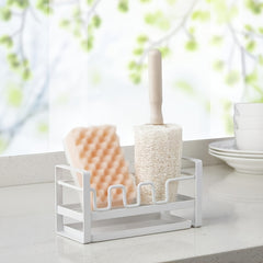Sink Storage Rack for Sponge and Rag in Kitchen