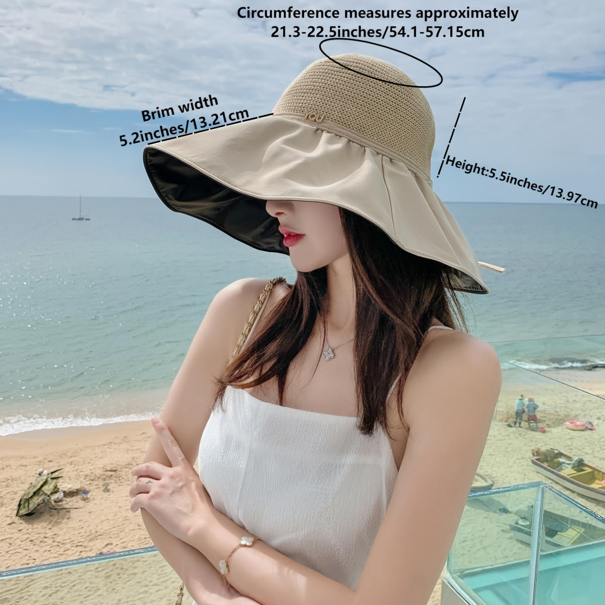 UPF 50 Sun Hat Wide Brim Mesh Sun Visor Women Beach Hats