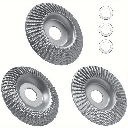 3pcs Silvery 100mm Grinding Discs Set